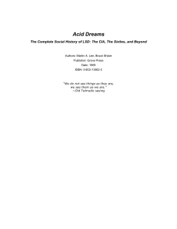 Acid Dreams: The Complete Social History of LSD: The CIA, the