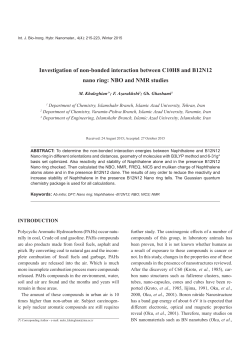 Investigation of non-bonded interaction between C10H8 and
