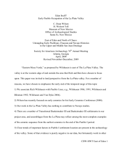 Eden Itself? - New Mexico Office of Archaeological Studies