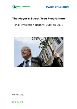 Mayor`s Street Tree Programme