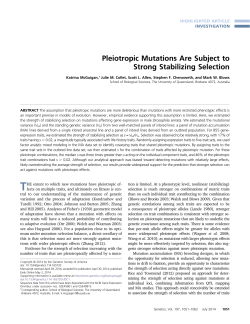 Pleiotropic Mutations Are Subject to Strong Stabilizing