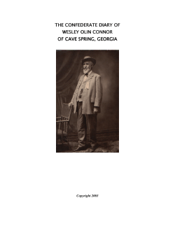 THE CONFEDERATE DIARY OF THE CONFEDERATE DIARY OF