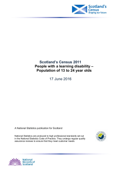 People with a learning disability
