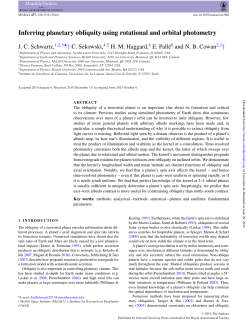 Inferring planetary obliquity using rotational and orbital photometry