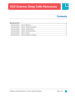 Contents - Deep Cells