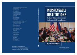 Indispensable Institutions - Carnegie Endowment for International