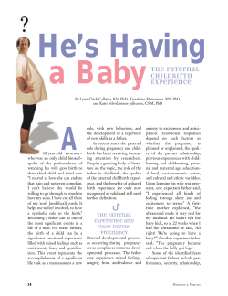 He`s Having a Baby: The Paternal Childbirth