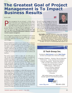 The Greatest Goal of Project Management is To Impact Business