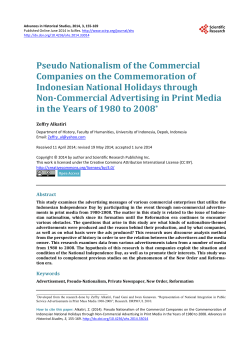 Pseudo Nationalism of the Commercial Companies on the