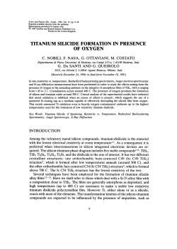 titanium silicide formation in presence of oxygen