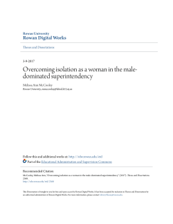 Overcoming isolation as a woman in the male