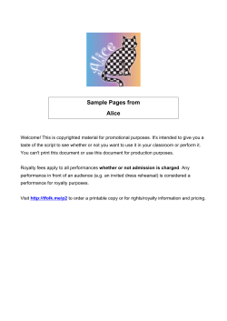 Sample Pages from Alice