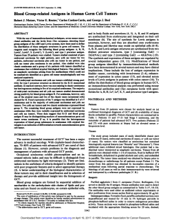 Blood Group-related Antigens in Human Germ