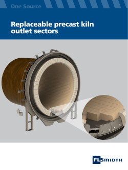 Replaceable precast kiln outlet sectors