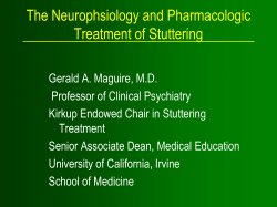 The Neurophsiology and Pharmacologic Treatment of