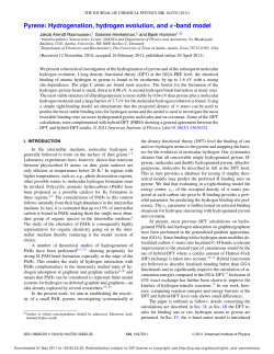 Pyrene: Hydrogenation, hydrogen evolution