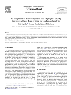 3D integration of microcomponents in a single glass chip by