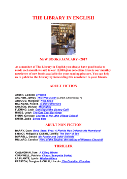 January - The Library in English
