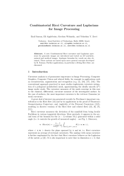 Combinatorial Ricci Curvature and Laplacians for Image Processing