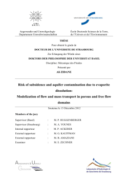Risk of subsidence and aquifer contamination due to evaporite