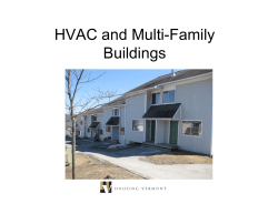 HVAC and Multi-Family Buildings