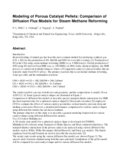 Modeling of Porous Catalyst Pellets: Comparison of Diffusion Flux