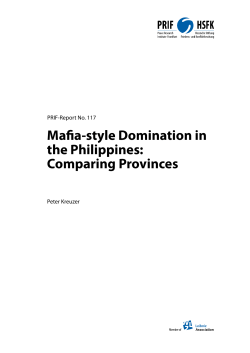 Mafia-style Domination in the Philippines: Comparing