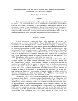 Combining the Ohmic Drop and Critical Crevice Solution
