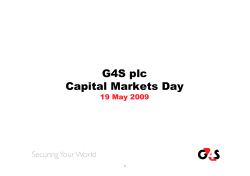 Capital Markets Day 2009 - Session 1