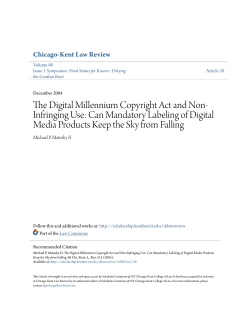 The Digital Millennium Copyright Act and Non