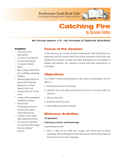 Catching Fire - Presbyterian Mission Agency
