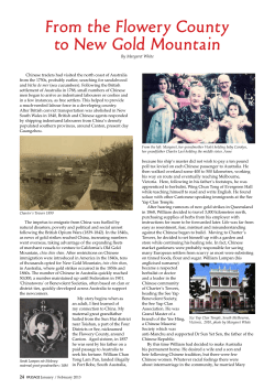 From the Flowery County to New Gold Mountain