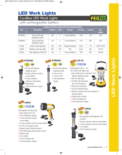 LED Work Lights - Merithian Products Corp.