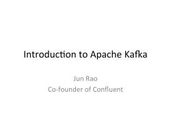 Introduction to Apache Kafka