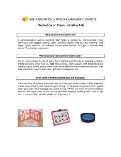 Information on Communication Aids