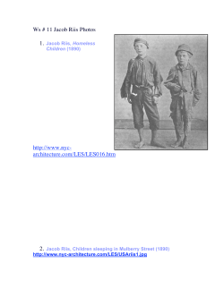 Ws # 11 Jacob Riis Photos