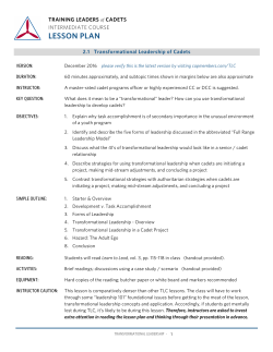 Lesson Plan - CAP Members