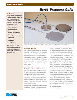 Earth Pressure Cells - Koenders Instruments