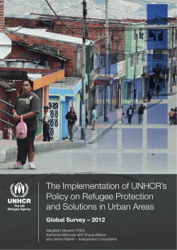 The Implementation of UNHCR`s Policy on Refugee Protection and