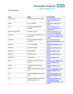 PEL Directory - Tameside Hospital NHS Foundation Trust