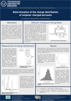 Determination of the charge distribution of unipolar charged aerosols