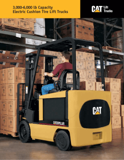 3,000-6,000 lb Capacity Electric Cushion Tire Lift Trucks