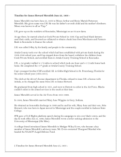 Timeline for James Howard Meredith