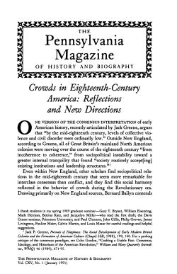 Pennsylvania Magazine - Open Journal Systems