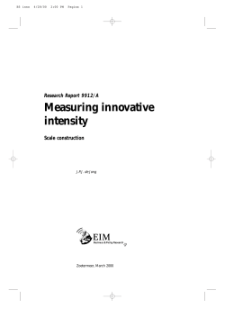 Measuring innovative intensity