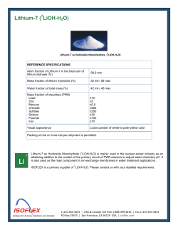 Lithium-7 ( LiOH-H2O)