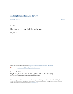 The New Industrial Revolution