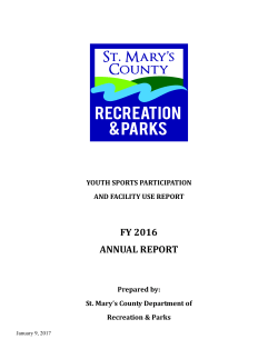 2016 Youth Sports Participation Report