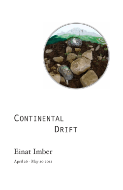 CONTINENTAL DRIFT Einat Imber