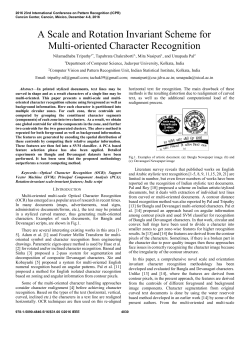A Scale and Rotation Invariant Scheme for Multi